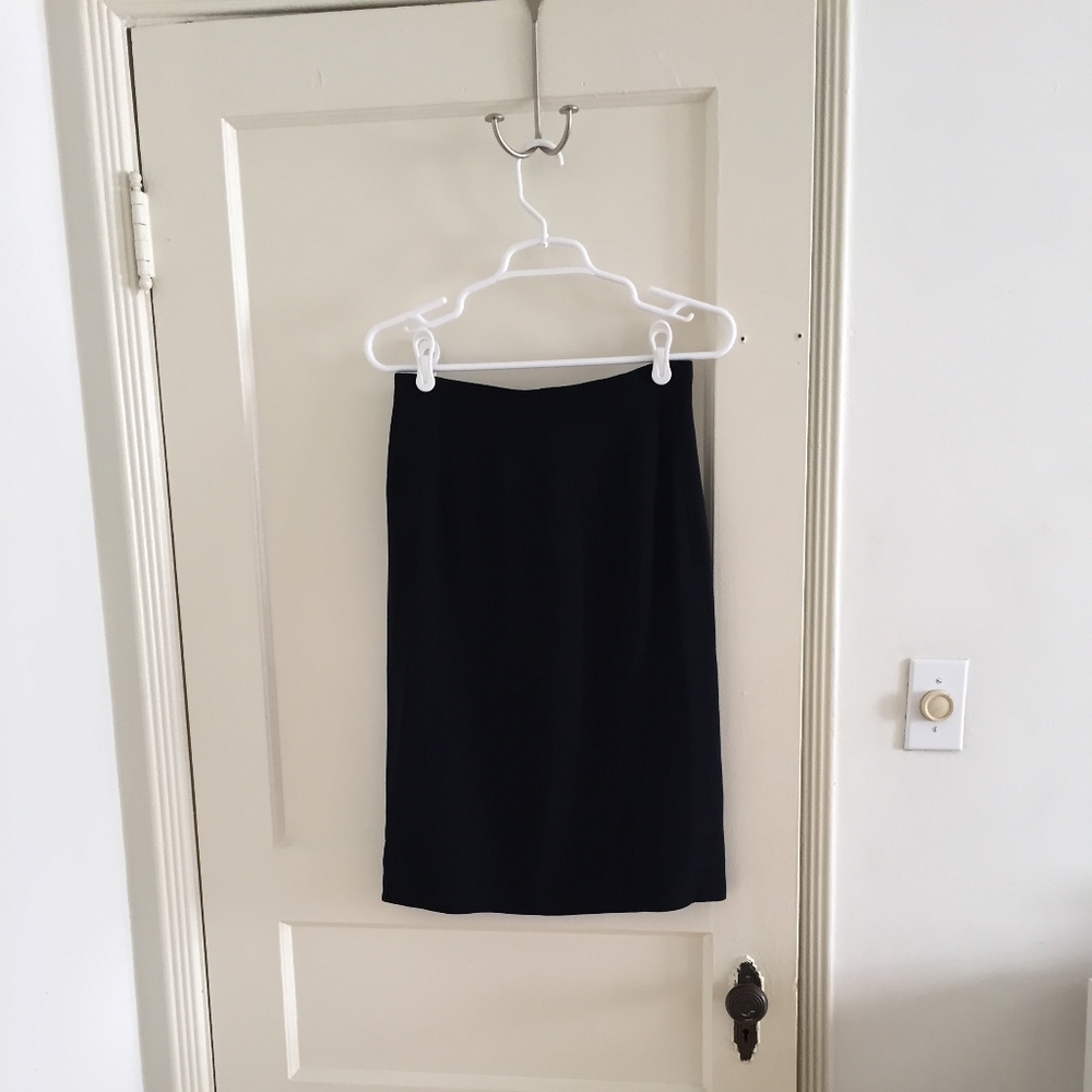Classic Elegant Black Pencil Skirt